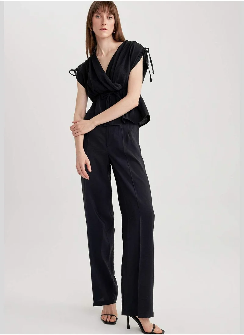 DeFacto Woman Wide Leg Woven Trousers