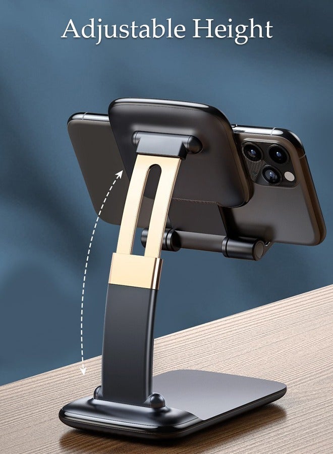 DUNISO Foldable Phone Stand for Desk Height Adjustable Cell Phone Holder Portable Cellphone Cradle Desktop Dock Compatible with iPhone iPad Smartphone - Image 5