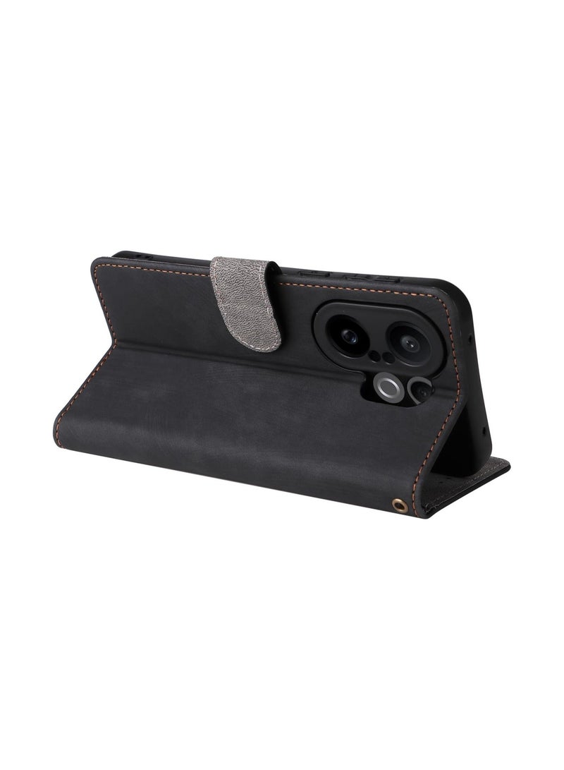 Wallet-style protective case suitable for Vivo X200 FE/S30 Pro mini, with 【credit card holder】 【RFID shielding】, PU leather flip cover protective case - Image 3