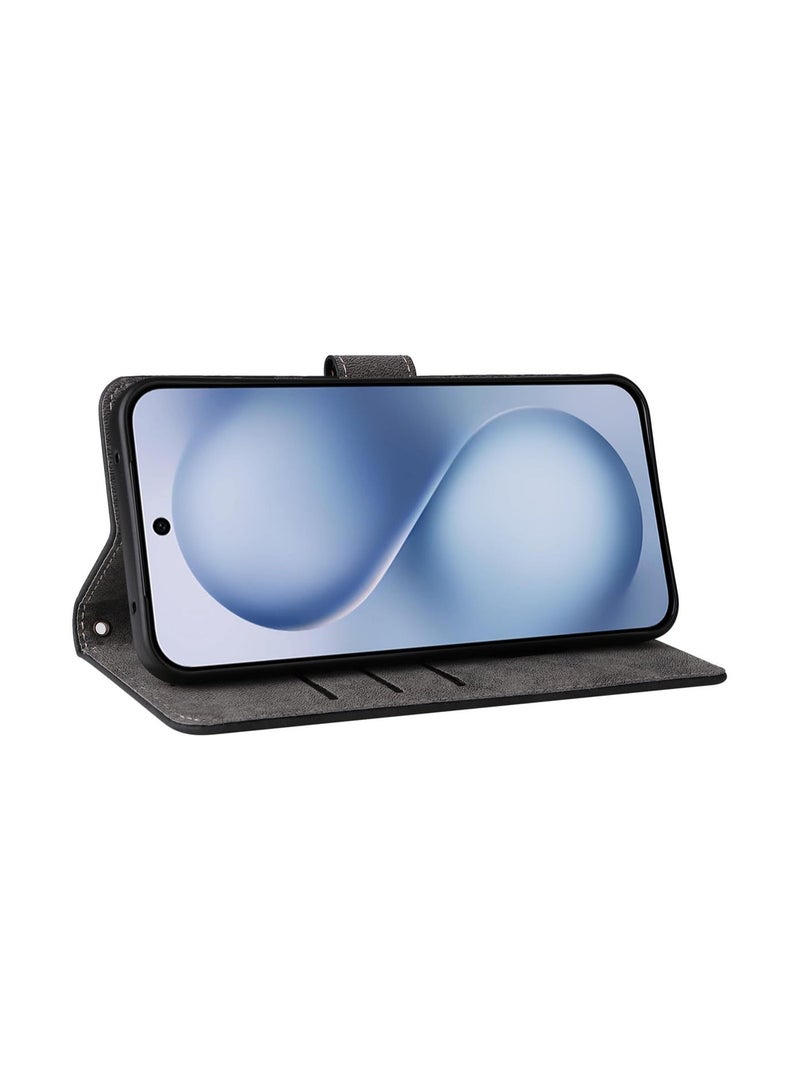 Wallet-style protective case suitable for Vivo X200 FE/S30 Pro mini, with 【credit card holder】 【RFID shielding】, PU leather flip cover protective case - Image 2