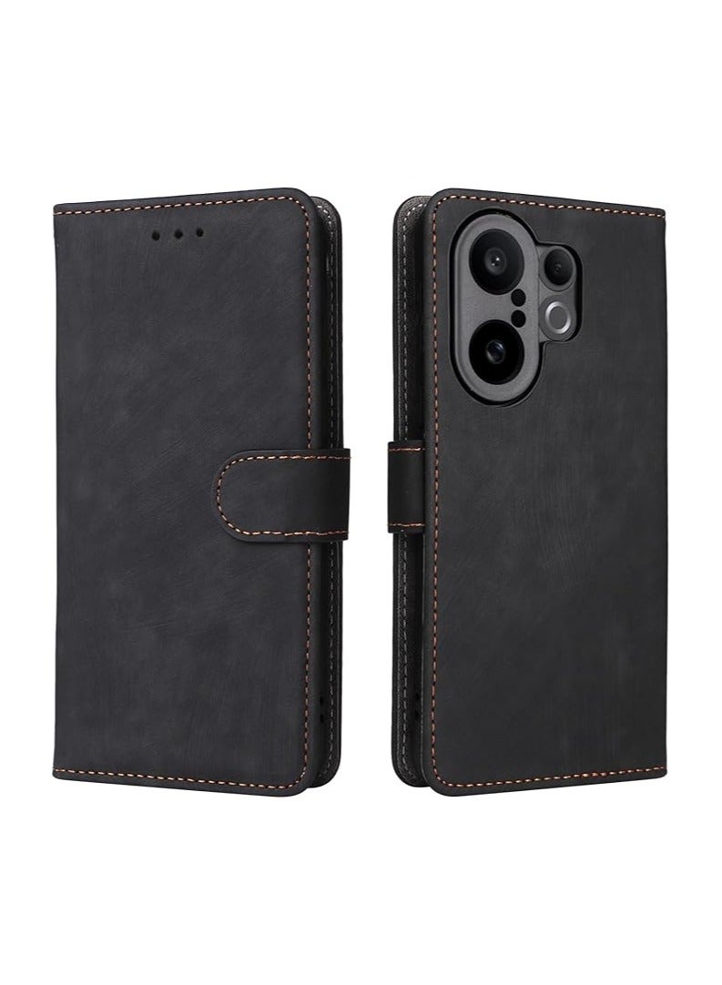 Wallet-style protective case suitable for Vivo X200 FE/S30 Pro mini, with 【credit card holder】 【RFID shielding】, PU leather flip cover protective case - Image 1