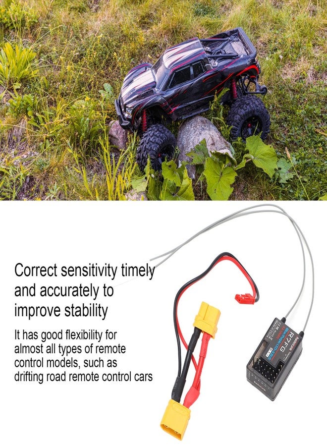 ديلوي جهاز استقبال سيارة تحكم عن بعد، 2.4 جيجا هرتز R7FG، 7 قنوات، هوائي مزدوج، جهاز استقبال قياس عن بعد للسيارات والقوارب، متوافق مع أجهزة إرسال RC6GS وRC4GS - Image 4