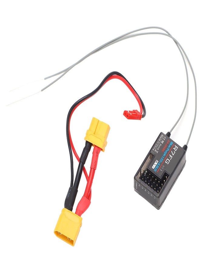 ديلوي جهاز استقبال سيارة تحكم عن بعد، 2.4 جيجا هرتز R7FG، 7 قنوات، هوائي مزدوج، جهاز استقبال قياس عن بعد للسيارات والقوارب، متوافق مع أجهزة إرسال RC6GS وRC4GS - Image 1