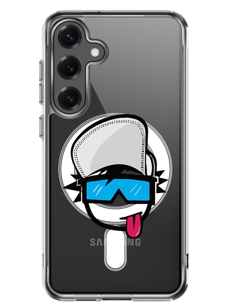 Theodor Magnetic Case for Samsung Galaxy S25 6.2-inch Compatible with MagSafe Wireless Charging, Shockproof Phone Bumper Cover Crew 5 - Image 1