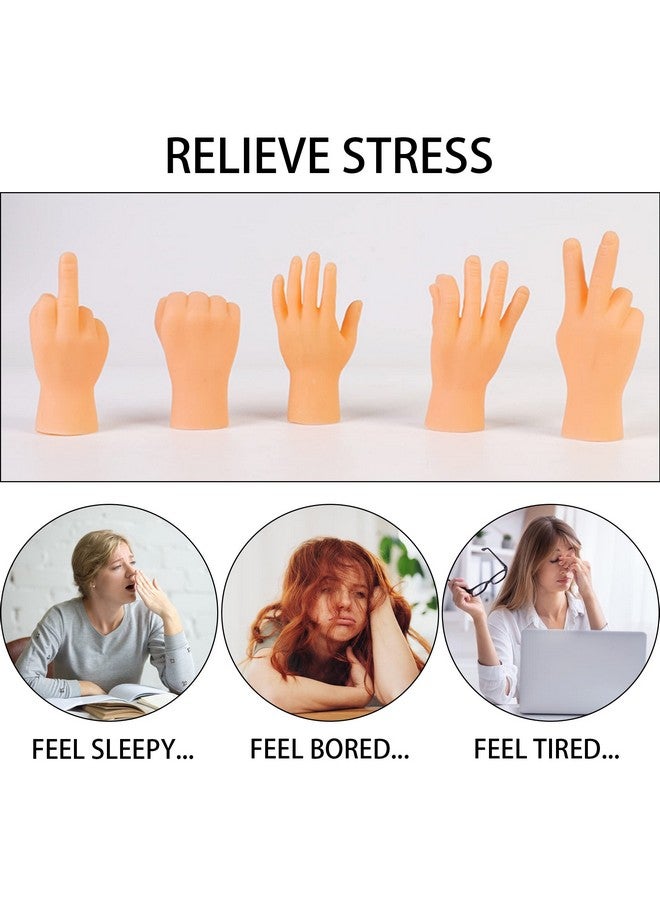 ZAKVOOR 16 Pcs Tiny Finger Hands Mini Rubber Finger Puppets Realistic Little Hand Finger For Puppet Show Gag Performance Party Favors - Image 4