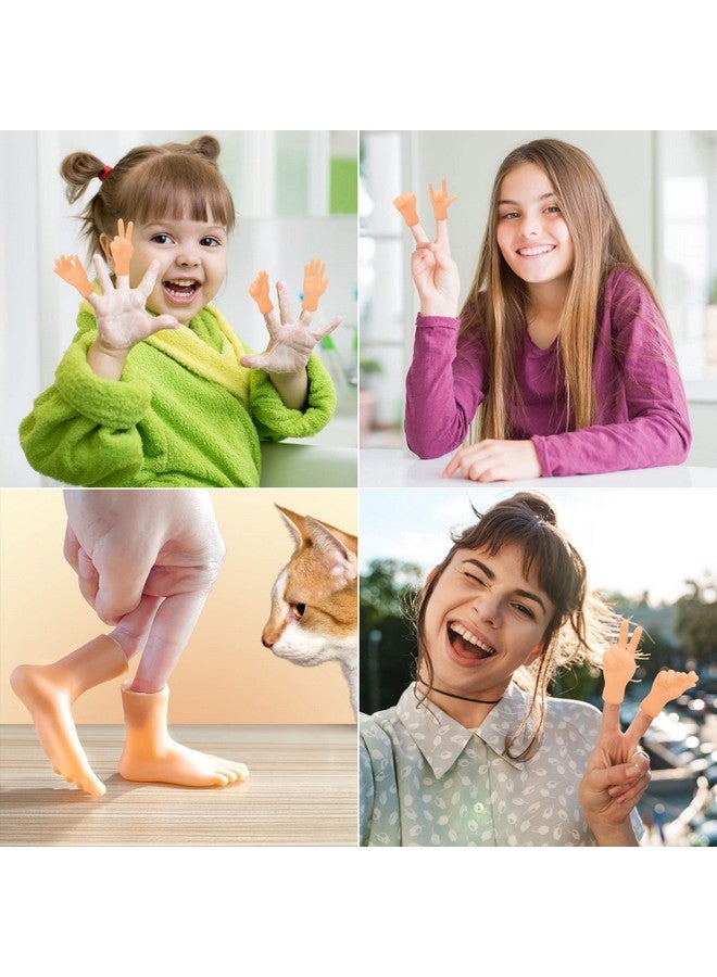 ZAKVOOR 16 Pcs Tiny Finger Hands Mini Rubber Finger Puppets Realistic Little Hand Finger For Puppet Show Gag Performance Party Favors - Image 5