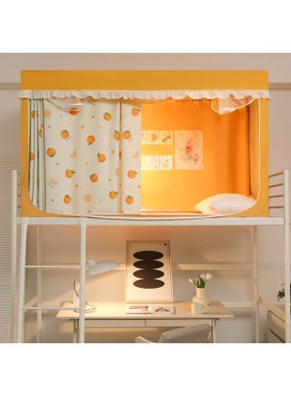 Good Persimmon Orange Double [Delivery And Storage Curtain + Three-door Design]]