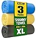 YesBes 3 Pack Premium XL Shammy Cloth for Car Drying 34x25 Chamois Towel for Car Super Absorbent Shammy Towel for Car Reusable Soft Car Drying Towels - Image 2