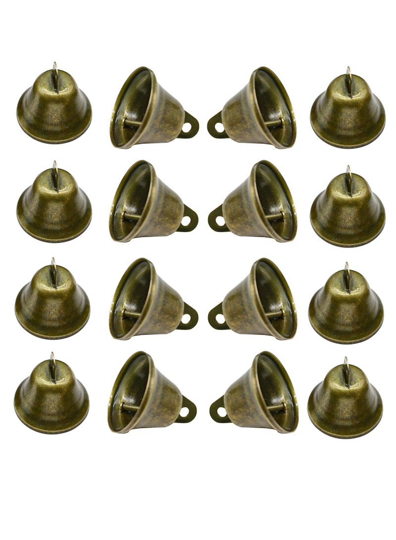 16PCS Vintage Jingle Bell, Antique Decorative Tone Copper Bell for Pet Dog Cat Pendants - Image 1