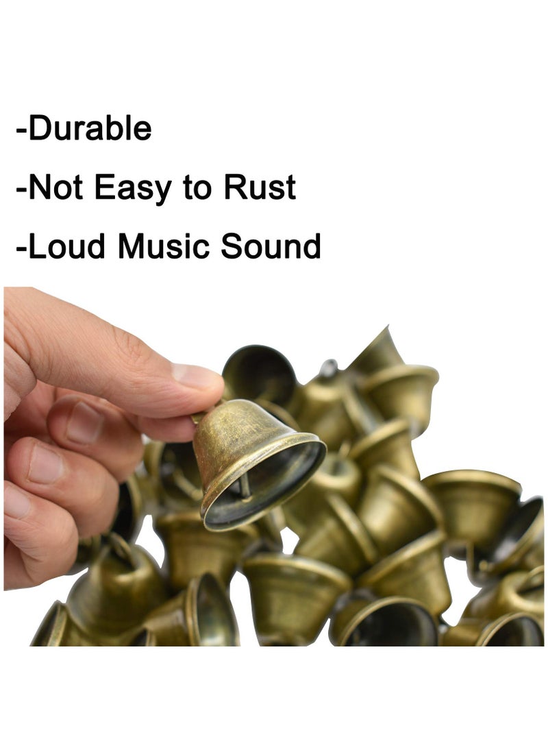 16PCS Vintage Jingle Bell, Antique Decorative Tone Copper Bell for Pet Dog Cat Pendants - Image 4