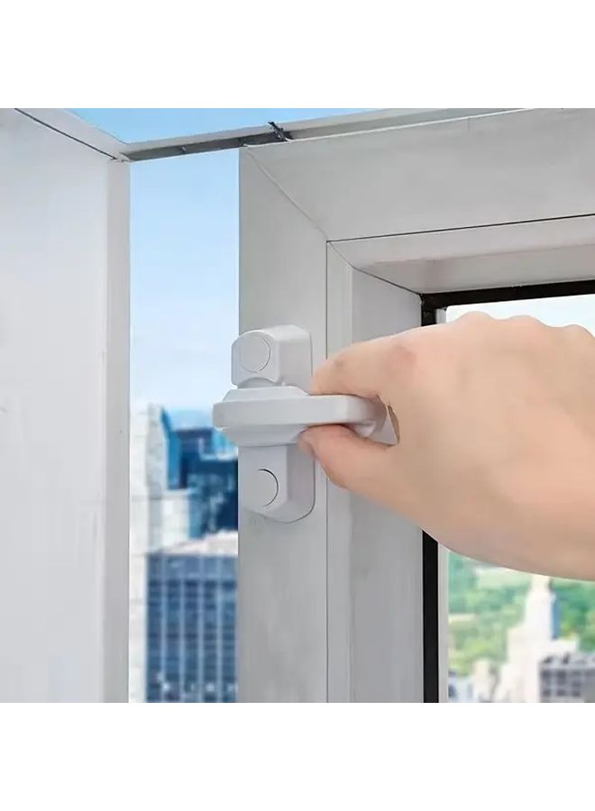 2pcs High Quality Plastic Door And Window Latches Durable Easy Install For Balconies Doors Windows Cabinets Security Latch Modern Construction - Image 5