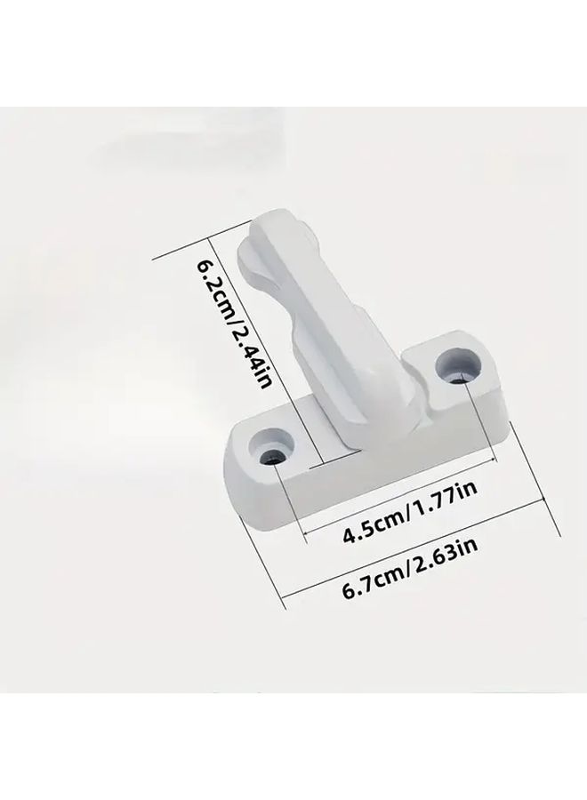 2pcs High Quality Plastic Door And Window Latches Durable Easy Install For Balconies Doors Windows Cabinets Security Latch Modern Construction - Image 3