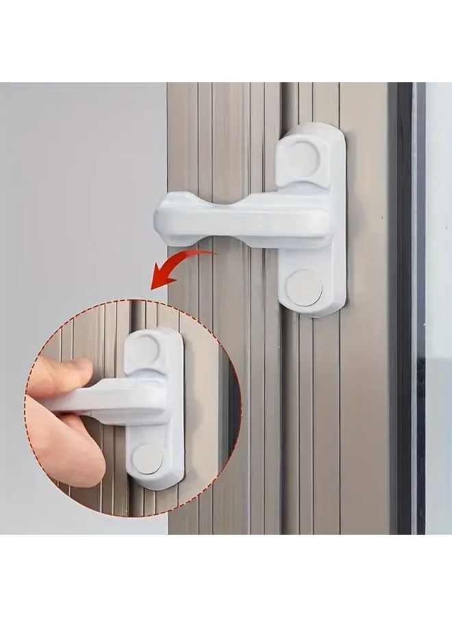 2pcs High Quality Plastic Door And Window Latches Durable Easy Install For Balconies Doors Windows Cabinets Security Latch Modern Construction - Image 1