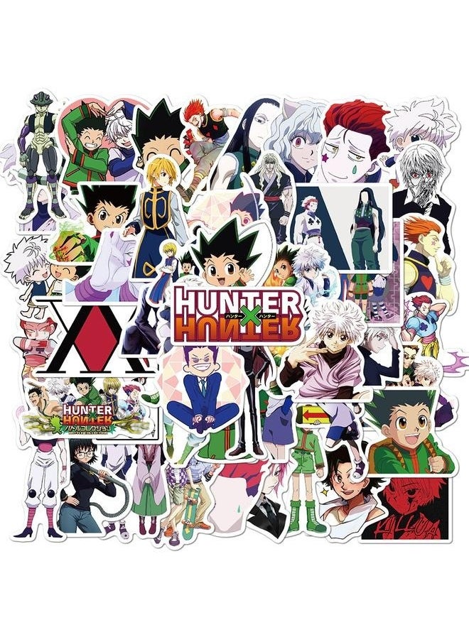 yongsheng 50 Pieces Hunter Cartoon Graffiti Stickers，Cartoon Stickers, Stickers for Laptop,Bumper,Skateboard,Water Bottles,Computer,Phone,Cartoon Anime Stickers for Kids Teens Adult  - Image 1