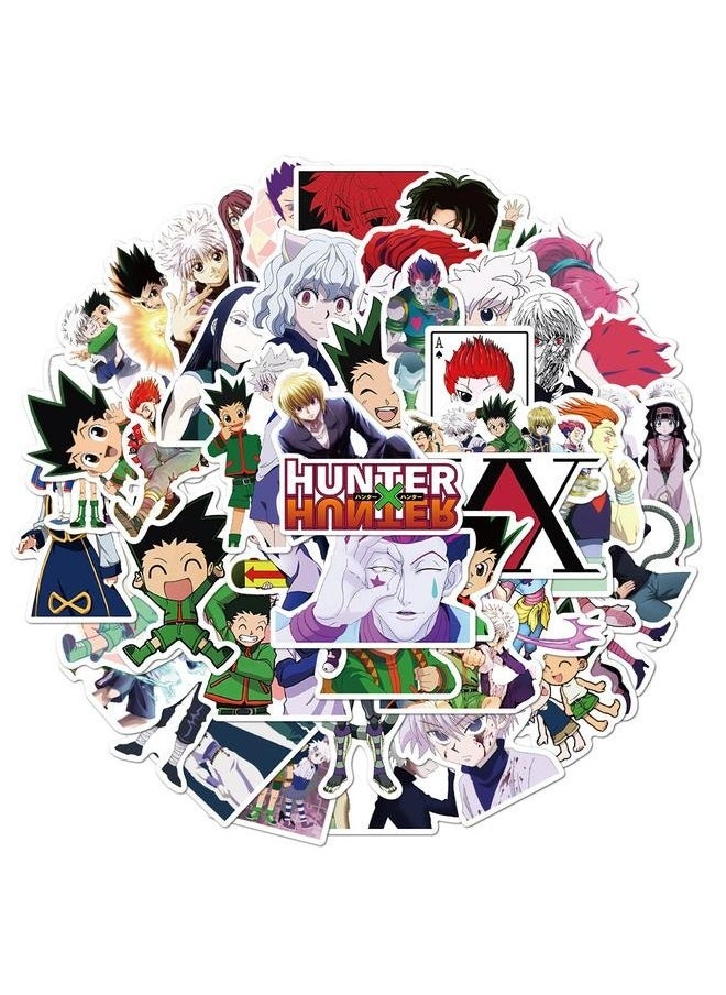 yongsheng 50 Pieces Hunter Cartoon Graffiti Stickers，Cartoon Stickers, Stickers for Laptop,Bumper,Skateboard,Water Bottles,Computer,Phone,Cartoon Anime Stickers for Kids Teens Adult  - Image 2
