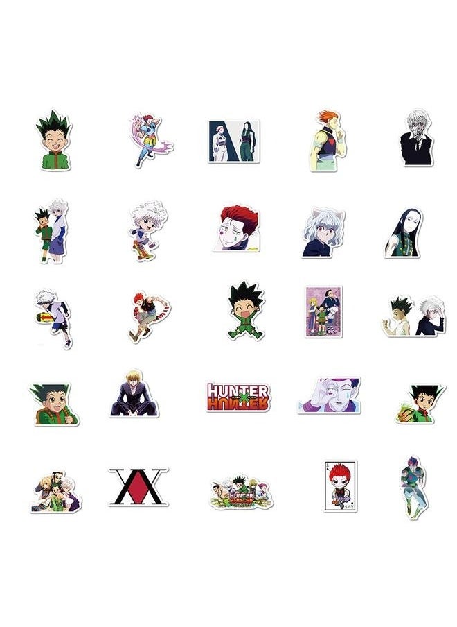yongsheng 50 Pieces Hunter Cartoon Graffiti Stickers，Cartoon Stickers, Stickers for Laptop,Bumper,Skateboard,Water Bottles,Computer,Phone,Cartoon Anime Stickers for Kids Teens Adult  - Image 4