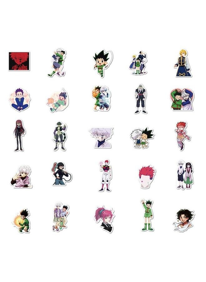 yongsheng 50 Pieces Hunter Cartoon Graffiti Stickers，Cartoon Stickers, Stickers for Laptop,Bumper,Skateboard,Water Bottles,Computer,Phone,Cartoon Anime Stickers for Kids Teens Adult  - Image 5