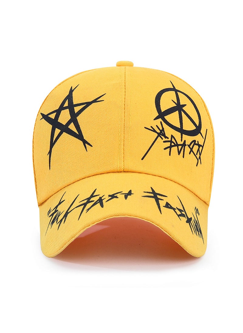 Generic Korean Fashion Graffiti Baseball Cap Red  - Image 5