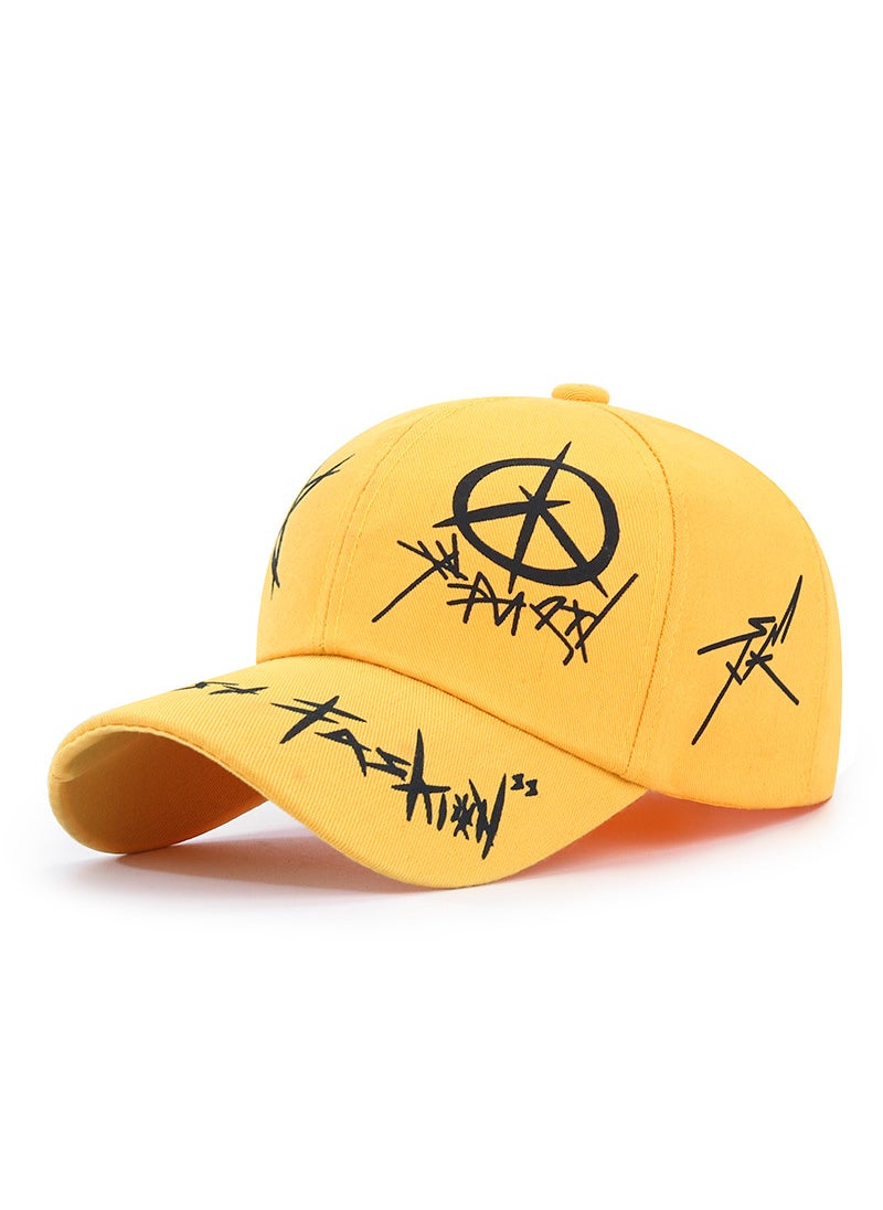 Generic Korean Fashion Graffiti Baseball Cap Red  - Image 3