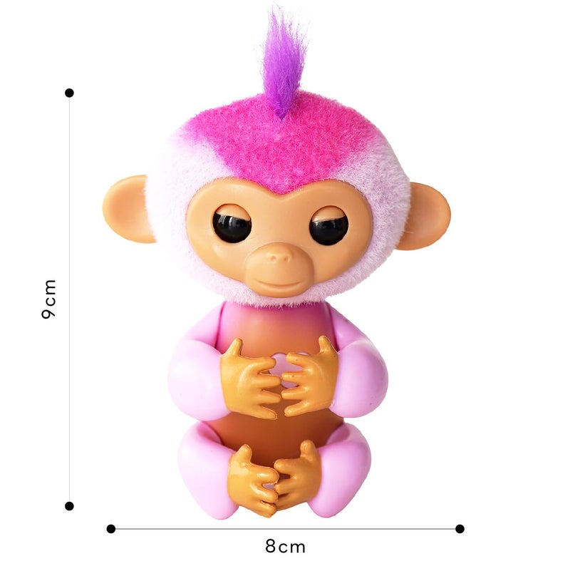 Fingerlings 2023 New Interactive Baby Monkey Reacts to Touch â€“ 70+ Sounds & Reactions â€“ Harmony (Pink) - Image 3