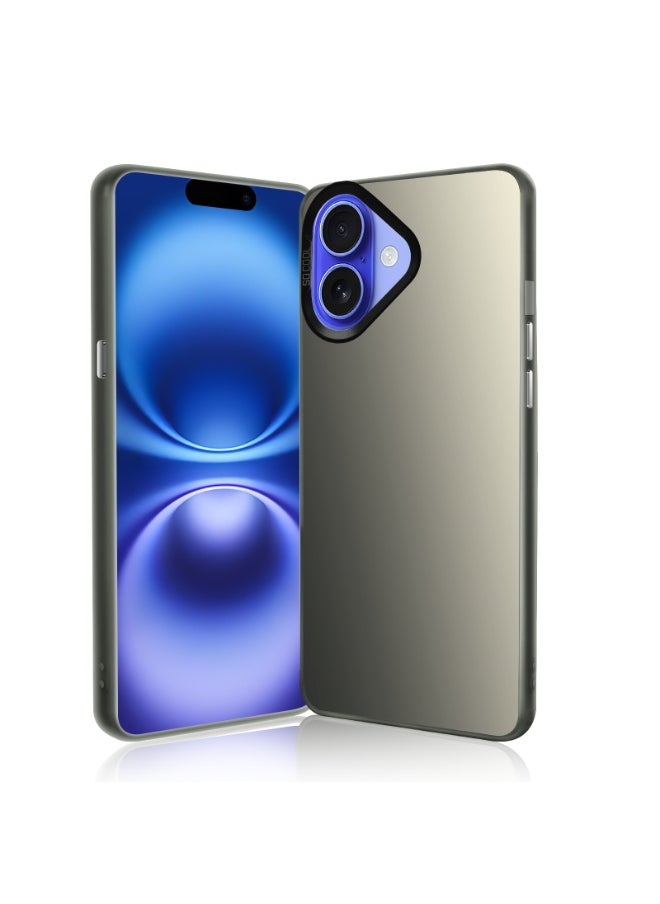 LiuShan iPhone 16 Case, Slim TPU Bumper Phone Cover,360°Full Body Shockproof Protective Phone Case for iPhone 16 Gray  - Image 2