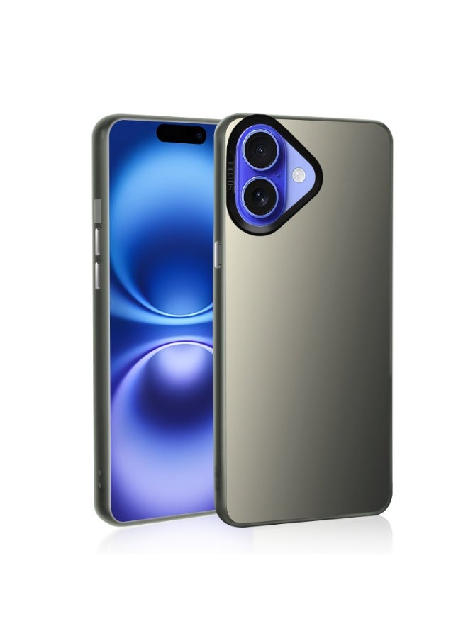 LiuShan iPhone 16 Case, Slim TPU Bumper Phone Cover,360°Full Body Shockproof Protective Phone Case for iPhone 16 Gray  - Image 3