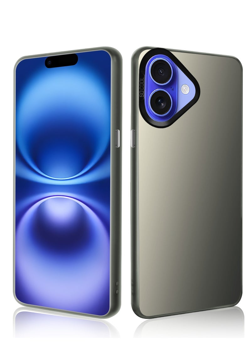 LiuShan iPhone 16 Case, Slim TPU Bumper Phone Cover,360°Full Body Shockproof Protective Phone Case for iPhone 16 Gray  - Image 1