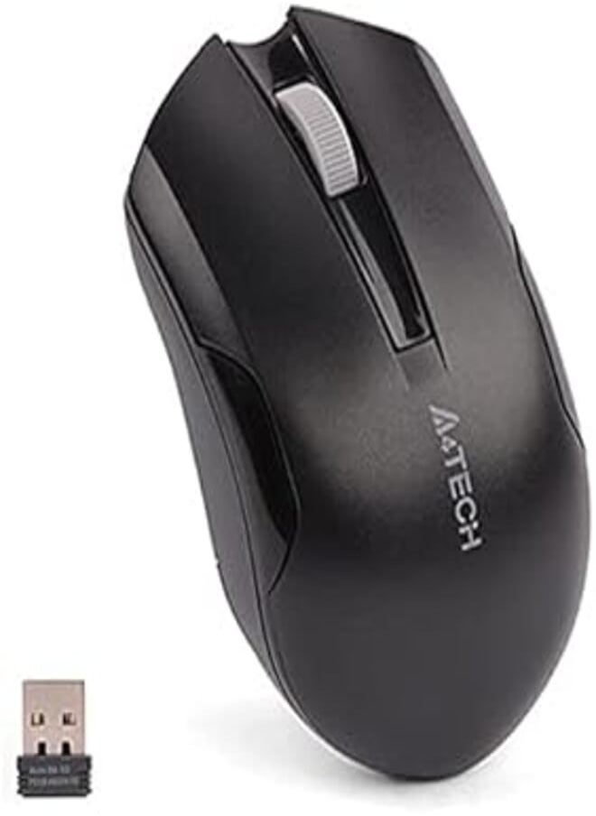 A4TECH - G3-200NS Silent Wireless Mouse -10:15m range- Black - Image 1