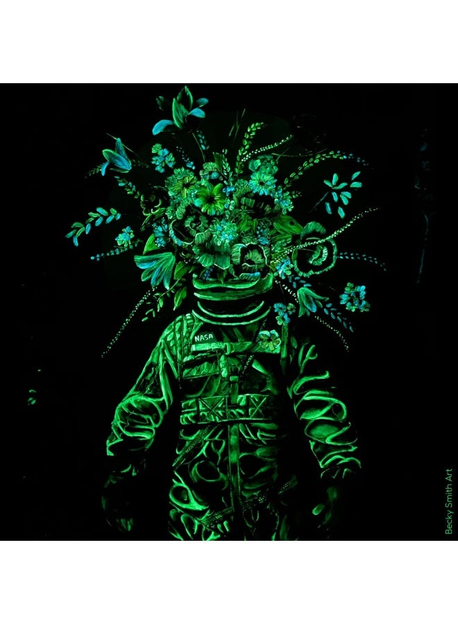 SpaceBeams Aurora Glow in the Dark Paint 17 Fl Oz Bright Green Glow NonToxic Water Based - Image 5