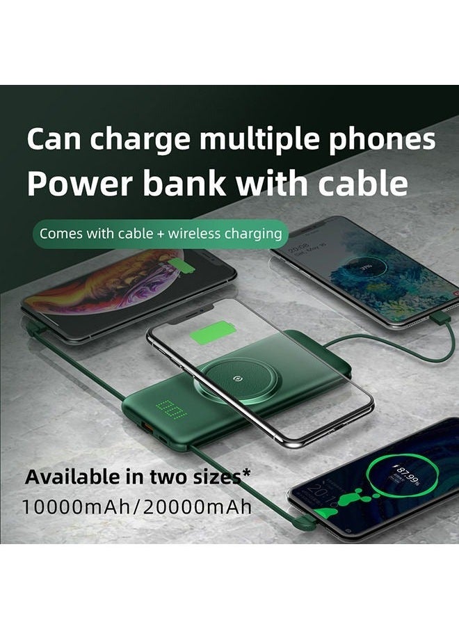 Raxoom - 10000mAh Wireless Power Bank 12 watt Compatible with iPhone/iPad/Samsung Galaxy and Other Smart Devices - Image 1
