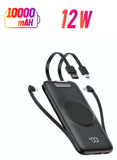 Raxoom 10000mAh Wireless Power Bank 12 watt Compatible with iPhone/iPad/Samsung Galaxy and Other Smart Devices  - Image 1