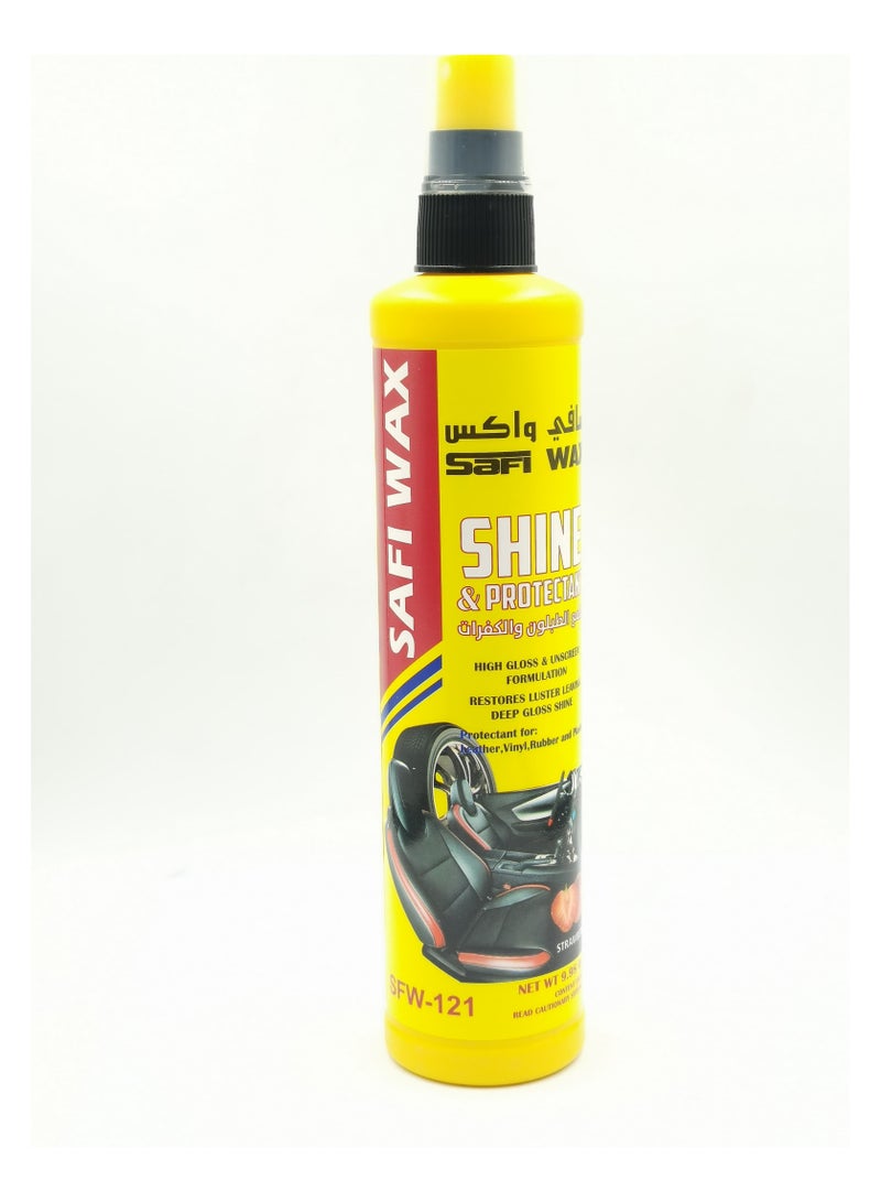 Safi WAX SAFI WAX SFW-121 Car Shine And Protectant 295ml For Leather Vinyl Rubber Plastic, Restoration And High Gloss - Image 3