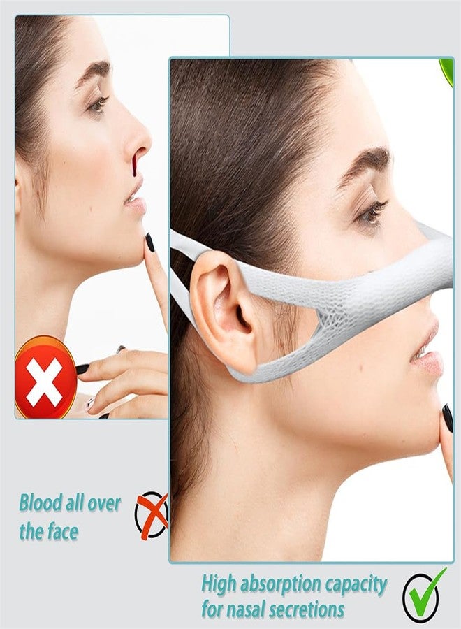 Yeasing Nasal Bandage 10 PCS Elastic Nose Bandages Nose Surgery Elastic Bandage Dressing Holder Septoplasty Recovery Bandage for Nose Post Surgical Procedures - Image 4