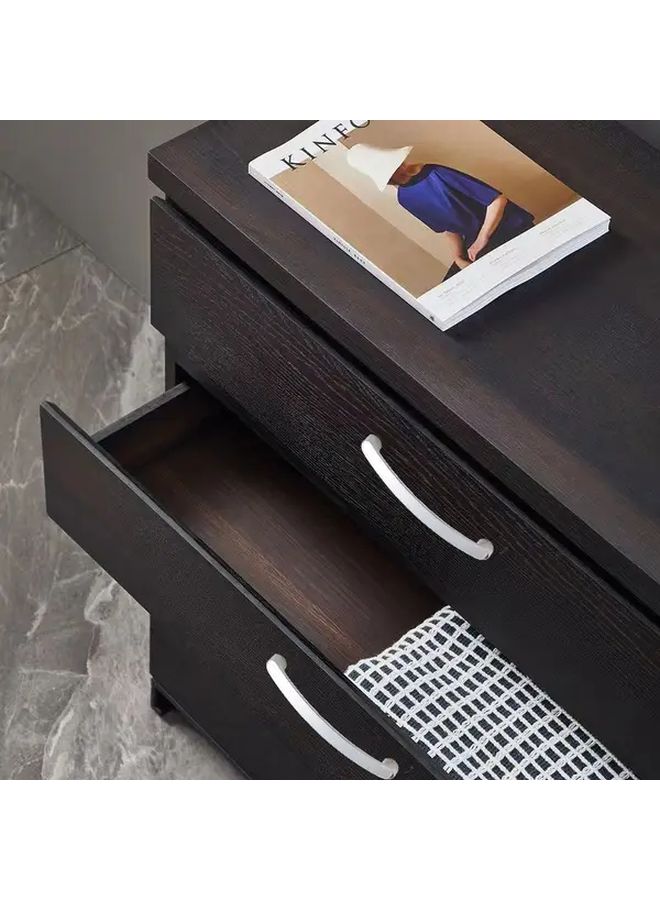 6Pcs Nickel Brushed Aluminum Alloy Wardrobe Cabinet Handles Durable Metal Drawer Pulls For Kitchen Dresser Door Corrosion Resistant With Installation Screws Home Furniture Hardware Accessories 96 Hole - Image 5