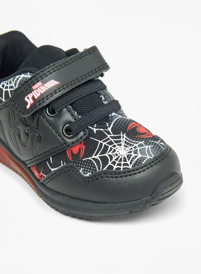 MARVEL Marvel Spider-Man Print Shoes with Hook and Loop Closure