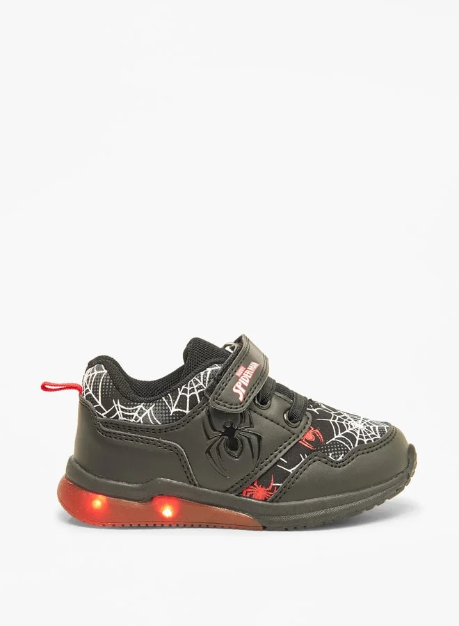 MARVEL Marvel Spider-Man Print Shoes with Hook and Loop Closure