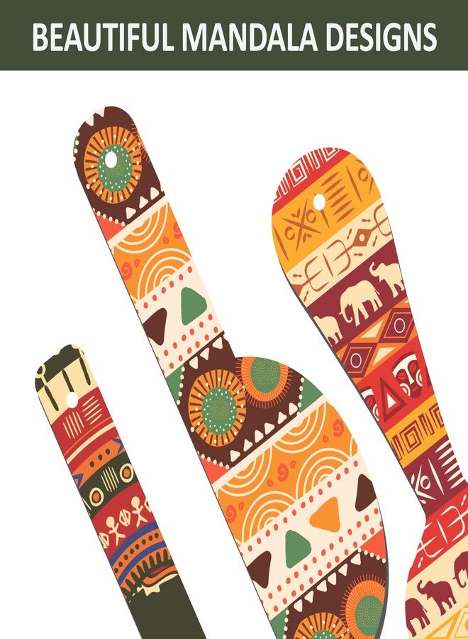 Twinster Wooden Wall Hanging Decor Items, Stylish Unique Elegant Designs, Set of 3, Mandala Animal, Kitchen Decor (Modern art) - Image 3