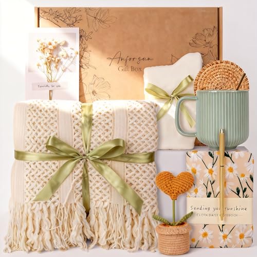 Anforsun Self Care Gifts for Women Get Well Soon Birthday Gifts Baskets Care Package for Women, Thinking of You Feel Better Inspirational Christmas Gifts for Mom Her Friend Sister Wife - Image 2