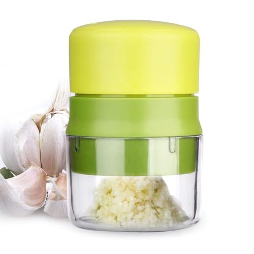 Ramkuwar with device of R Ramkuwar Ginger Crusher Durable Parrot Handheld Manual Tister Small Mincer Tool Garlic Crushing (Green) - Image 1