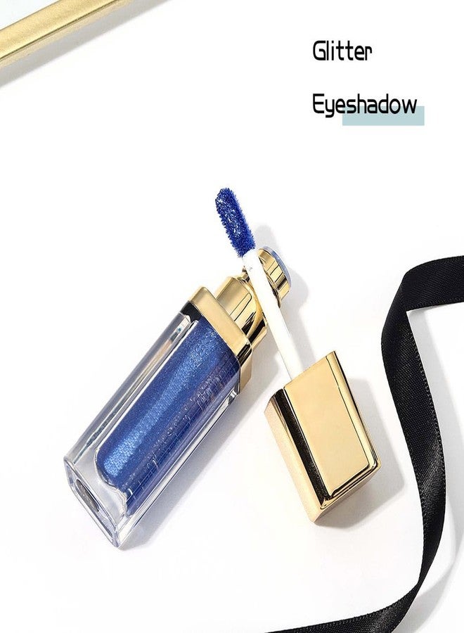 كيلشي ظلال عيون سائلة لامعة من كيلشاي، ظلال عيون معدنية، ظلال عيون عالية الصبغة، ظلال عيون تدوم طويلاً ومقاومة للماء، مكياج سائل للعيون للنساء والفتيات، عبوة واحدة (أزرق رقم 15). - Image 4