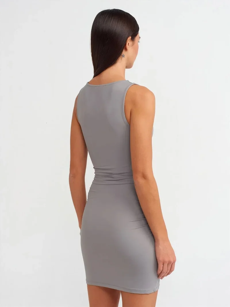 ديلفين Dilvin Bodycon Mini Dress With Drape