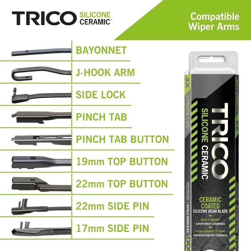 Trico شفرة مساحات الزجاج الأمامي TRICO سيليكون سيراميك™ 17 بوصة للسيارات - Image 4