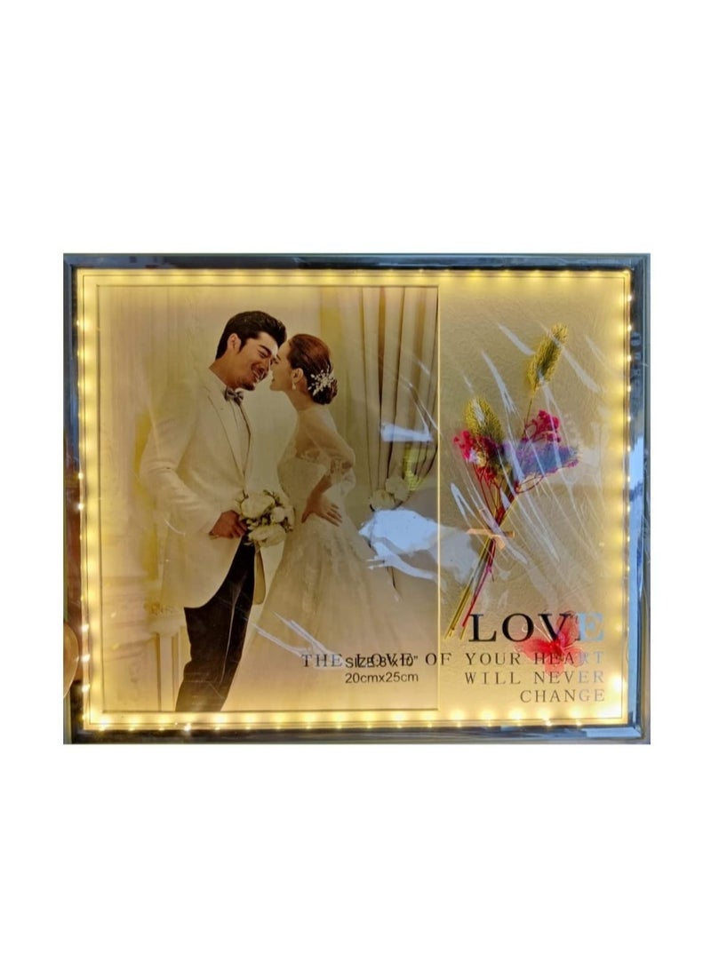 Light Photo Frame Stand With Two Slots Of Photos Led Photo Frames Stand  - Image 4