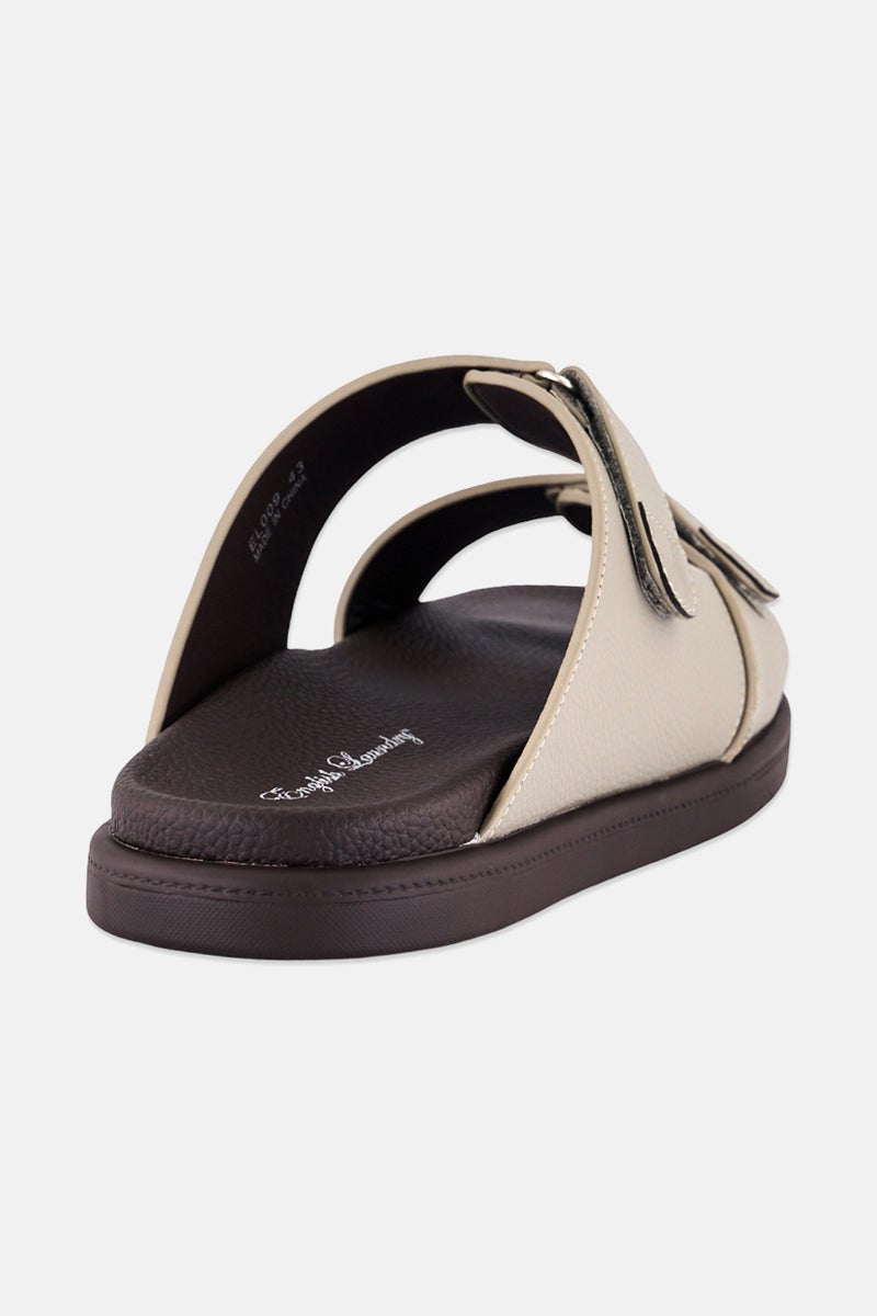 English Laundry Men Slip On Arabic Sandals, Grey - Image 2