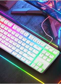 87-Key Wired Gaming Keyboard, RGB Mechanical Keyboard, 17 Lighting Effects for Windows/MacOS/Android and PC Gamers (White) - pzsku/ZDCB96F64073D7BFF871AZ/45/_/1736391472/bd7a8a42-f7dd-4ade-a02c-b7a2049917dd