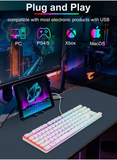 87-Key Wired Gaming Keyboard, RGB Mechanical Keyboard, 17 Lighting Effects for Windows/MacOS/Android and PC Gamers (White) - pzsku/ZDCB96F64073D7BFF871AZ/45/_/1736391492/6cc1b37f-5ac1-4056-bc83-16624aab13e4