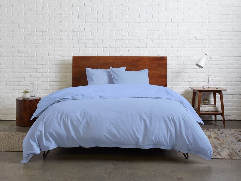 Duvet cover/Egyptian cotton/3 pieces for Home, Hotel &Touristic Village from Tigers Mix Catalogue, Light Blue- Light Blue
