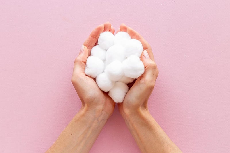 DecorRack 600 ct Small Cotton Balls, 100% Pure Natural Cotton, for Make-Up, Nail Polish Removal, Pet Care, Soft and Absorbent (Pack of 600) - Image 5