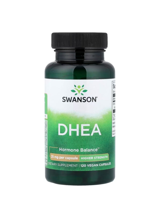 DHEA, 25 mg, 120 Vegan Capsules