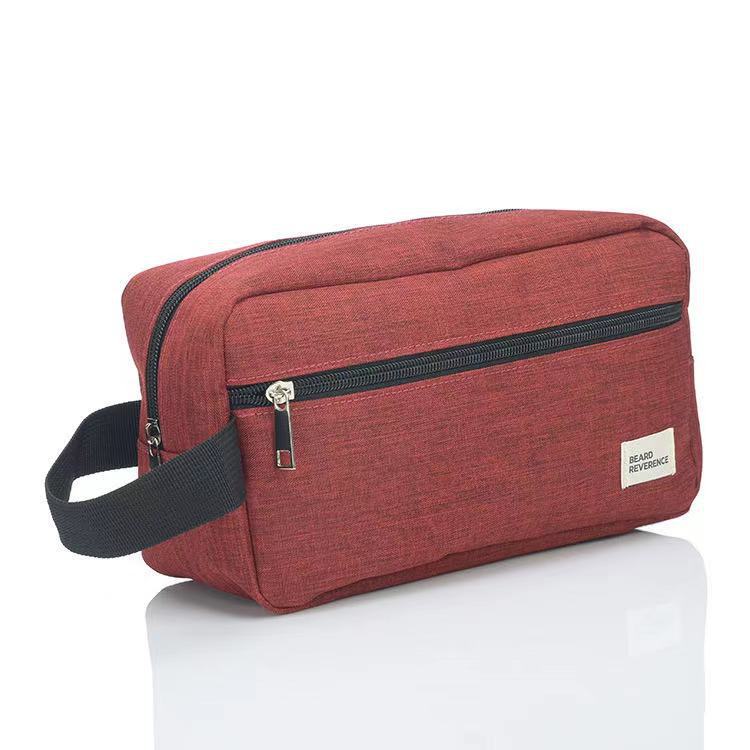 Large Capacity Mens Organizer Handbag 300D wine red 